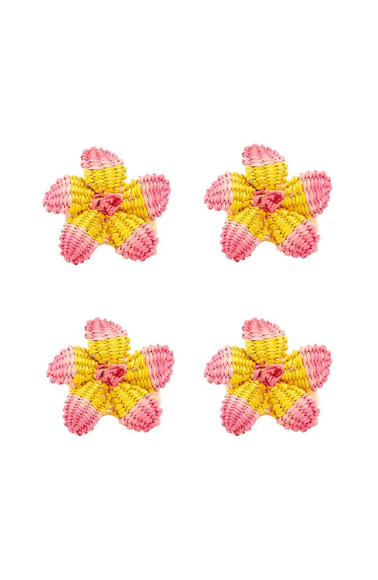 Coro Cora Hibiscus Napkin Ring - Set of 4, Main, color,