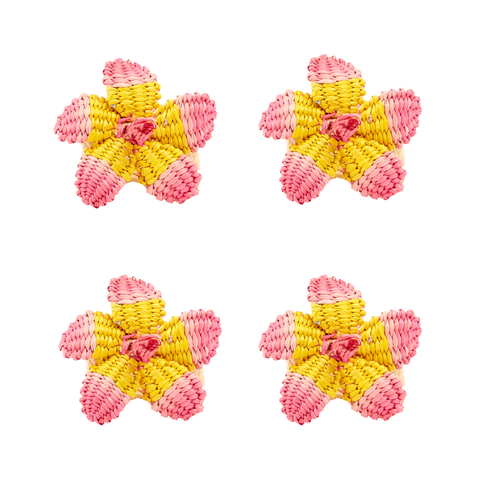 Hibiscus Napkin Ring - Set of 4