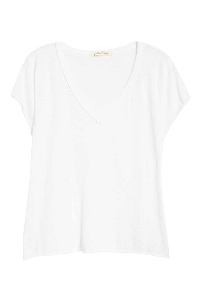 Kaylen Cotton Blend T-Shirt, Alternate, color, WHITE