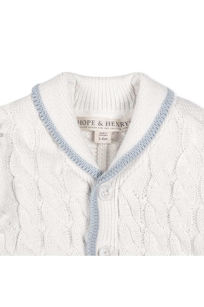 Baby Organic Cardigan and Legging Set, Infant, Alternate, color, Soft White Cable