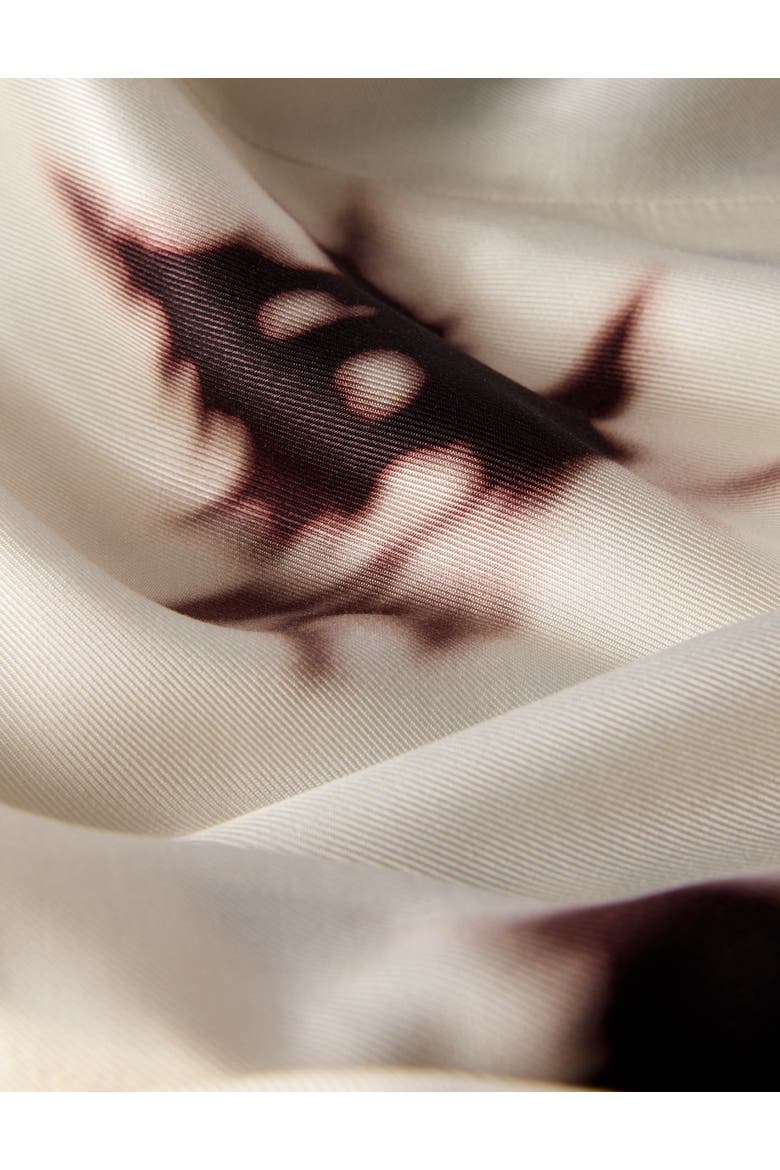 Shadow Floral Viscose Blouse, Alternate, color, Ivory/Multi