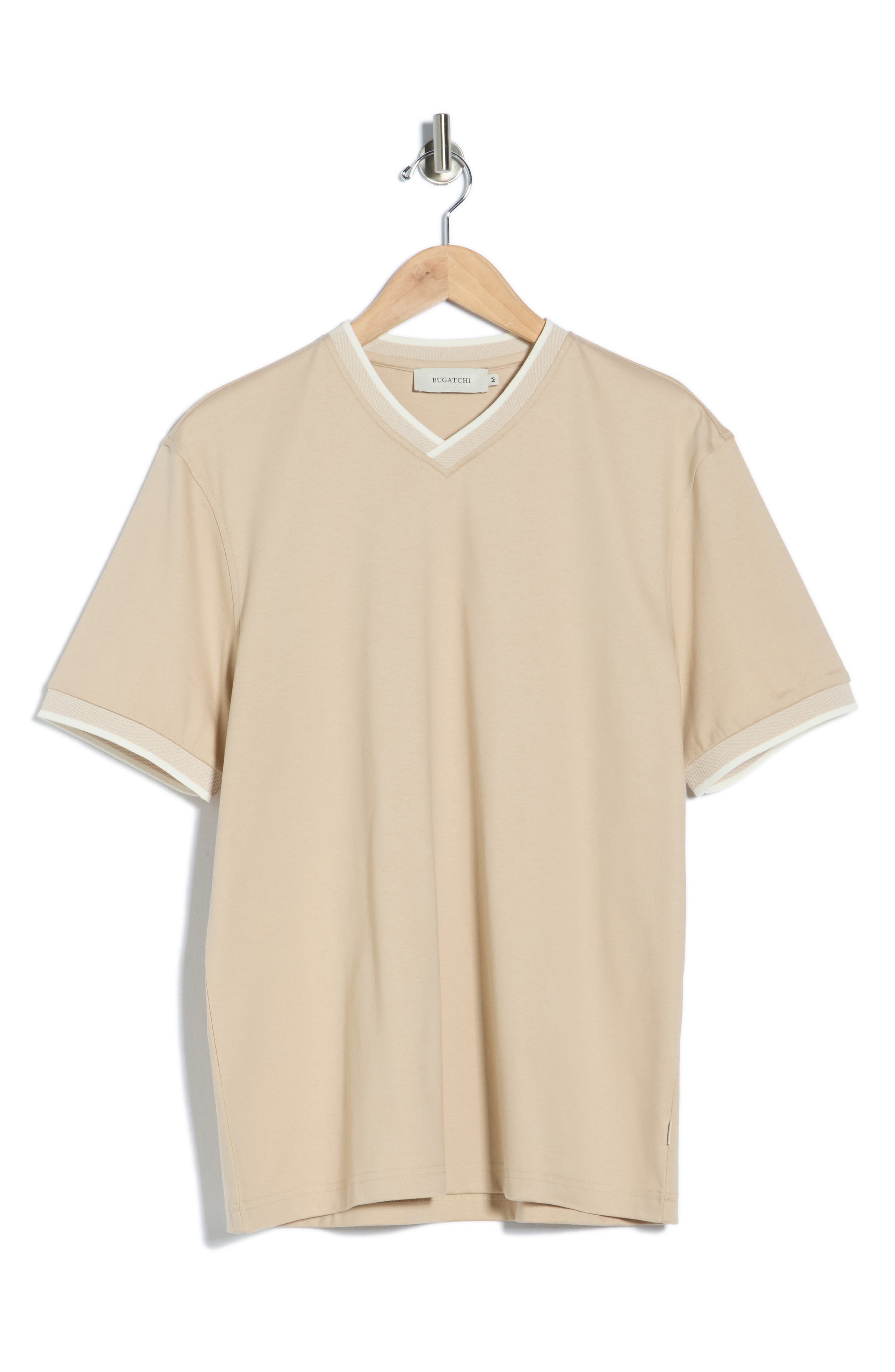 Bugatchi Pima Cotton V-Neck T-Shirt