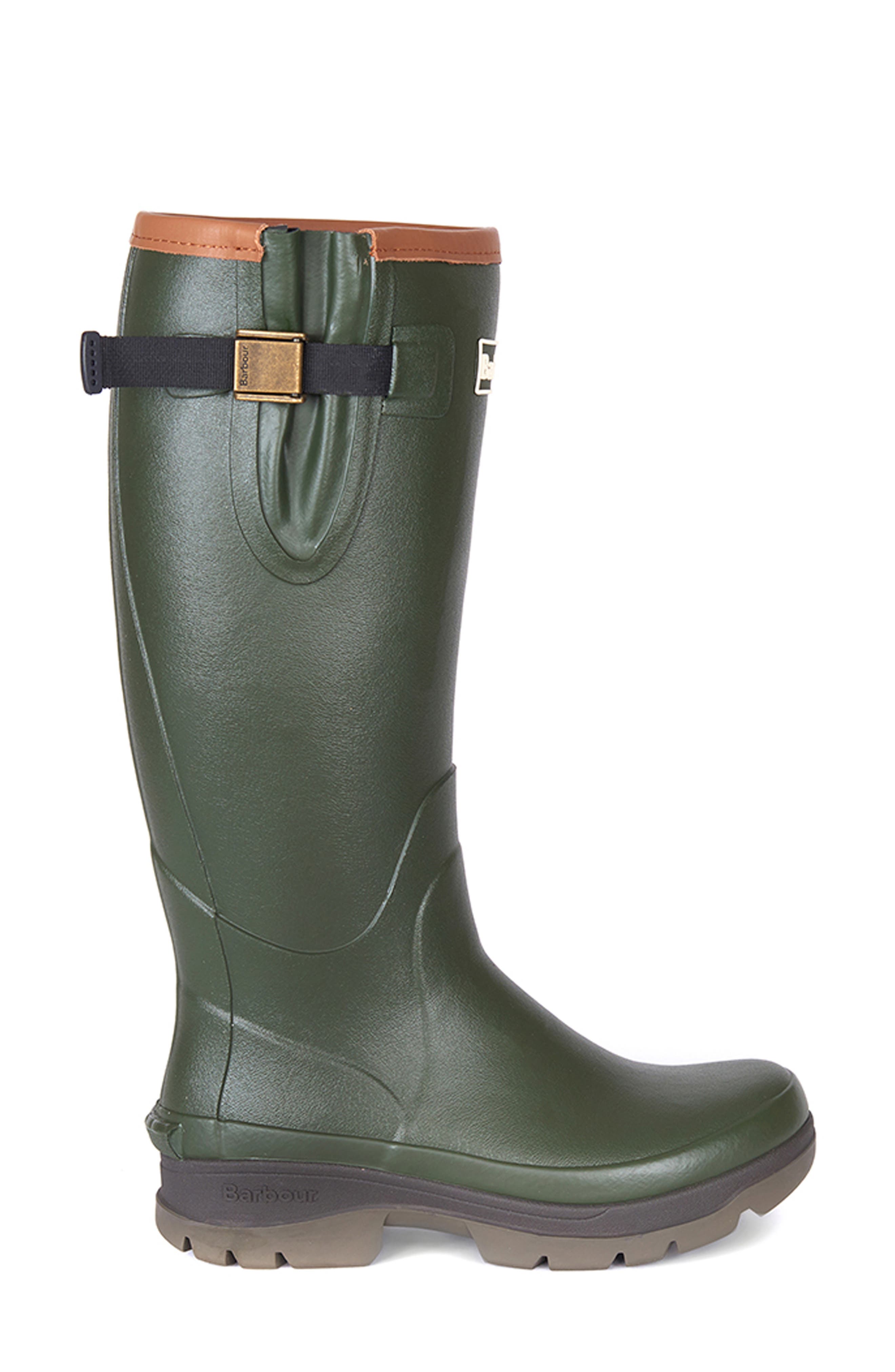Barbour Tempest Waterproof Rain Boot, Alternate, color, 
