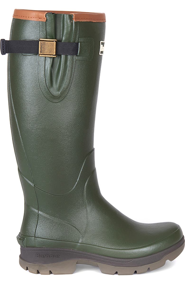 Barbour Tempest Waterproof Rain Boot, Alternate, color,