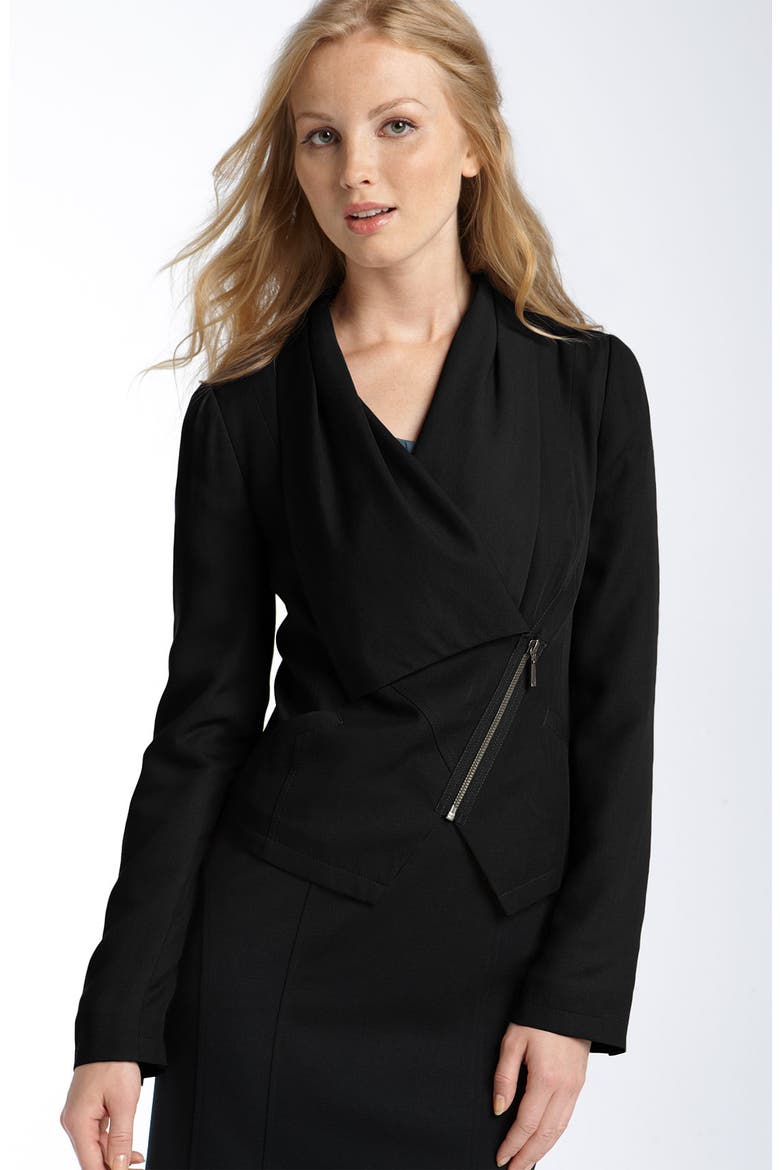 Asymmetrical Zip Jacket, Main, color, BLACK