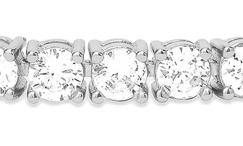 Melinda Maria Grand Heiress Cubic Zirconia Tennis Bracelet In Silverhite