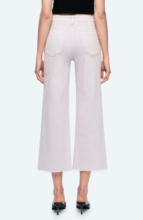 Bayeas High Waist Raw Hem Ankle Wide Leg Jeans