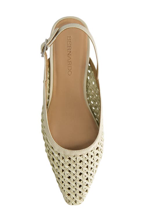 Bernardo Footwear Athena Slingback Pump In Neutral