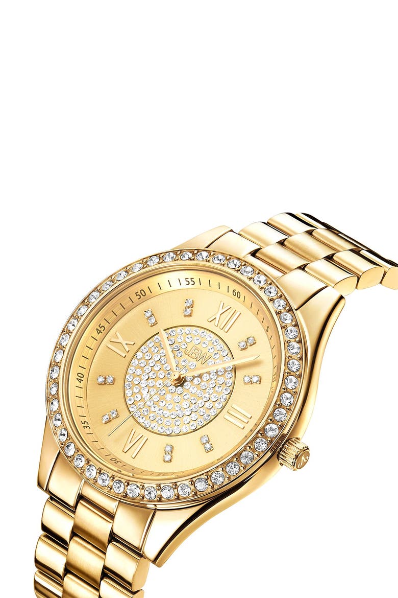 Mondrian Diamond Bracelet Watch, 37mm, Alternate, color, gold
