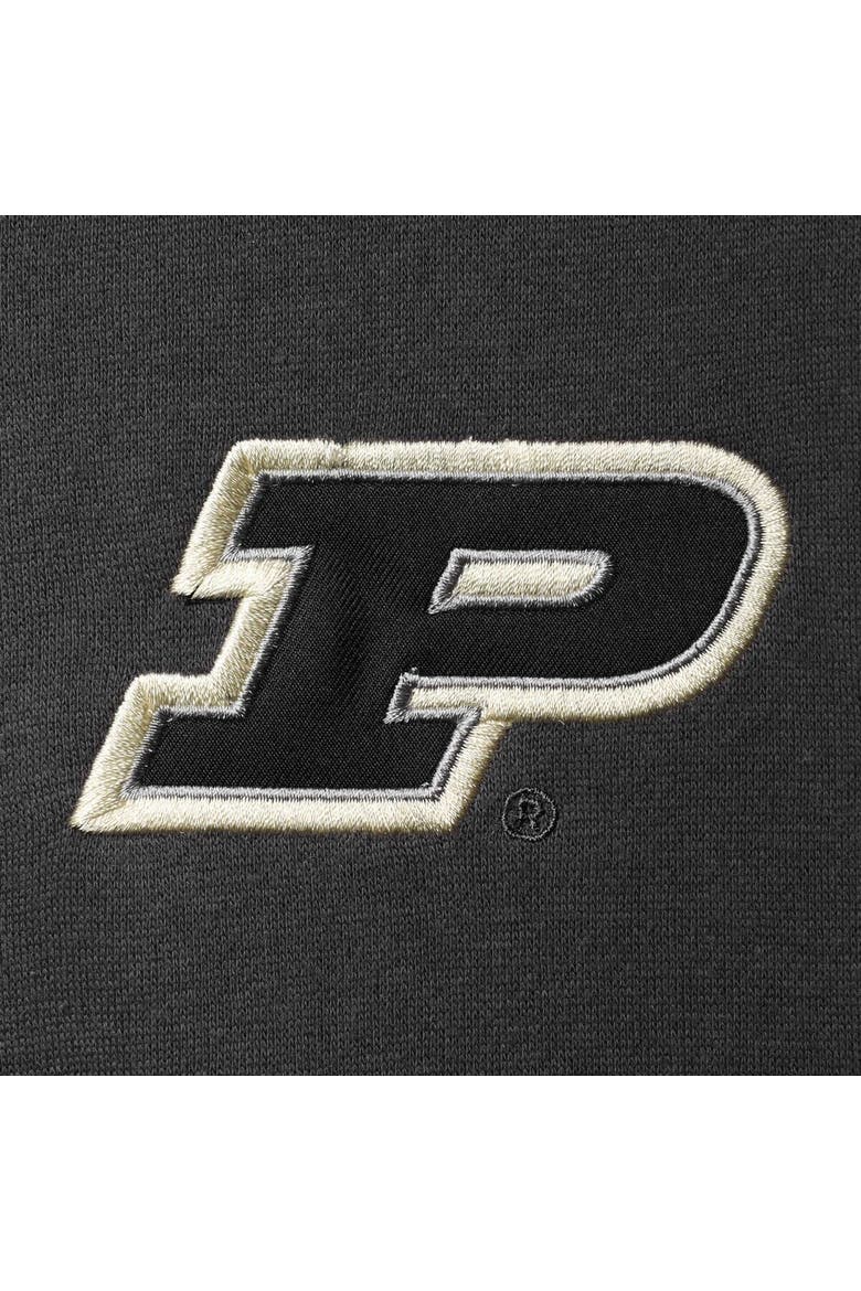 Men's Colosseum Charcoal Purdue Boilermakers Tortugas Logo Quarter-Zip Jacket, Alternate, color, Charcoal