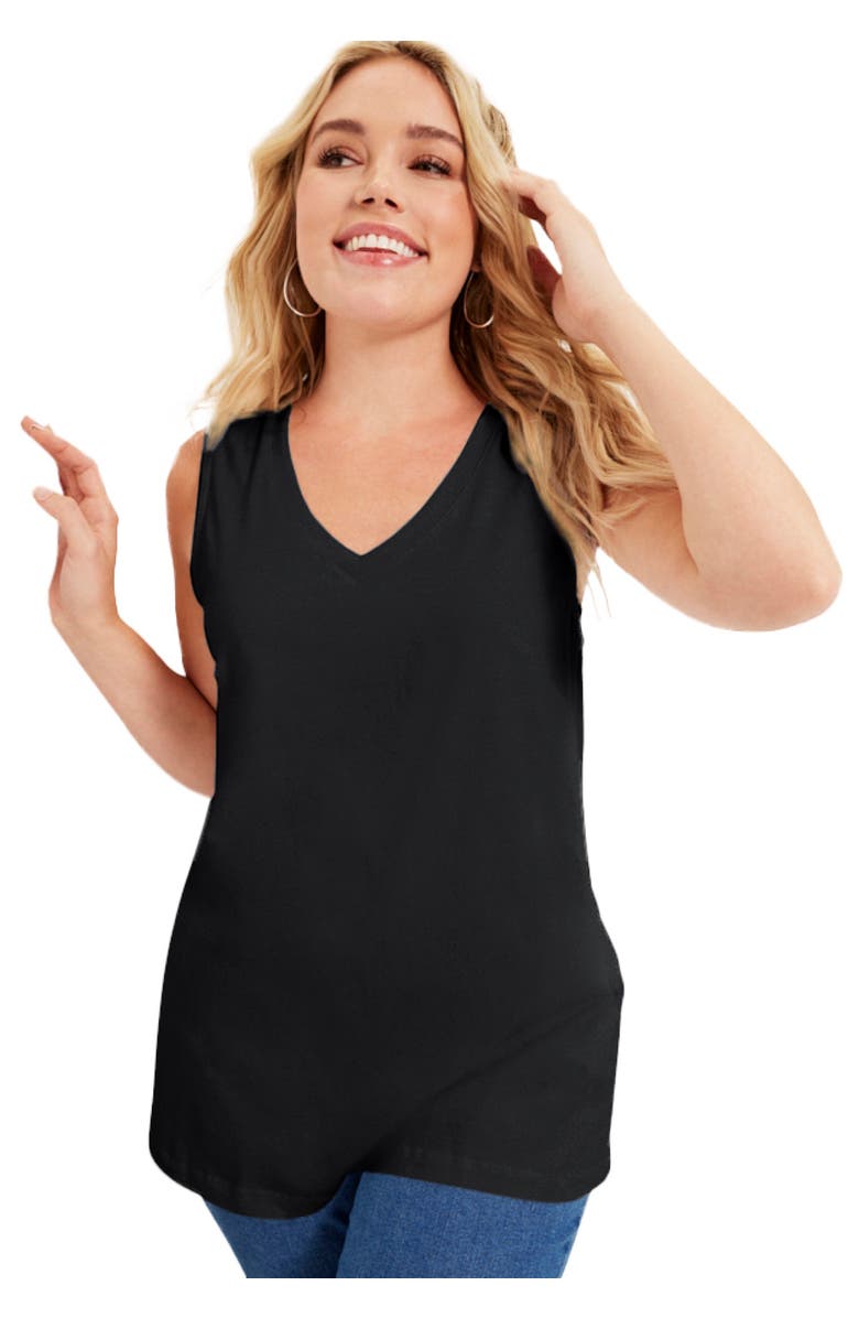 June + Vie V-Neck One + Only Tank Top, Main, color, 