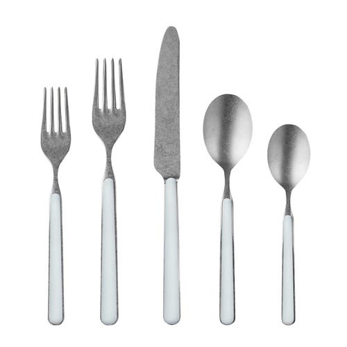 Mepra Fantasia Pewter Flatware Set In Blue