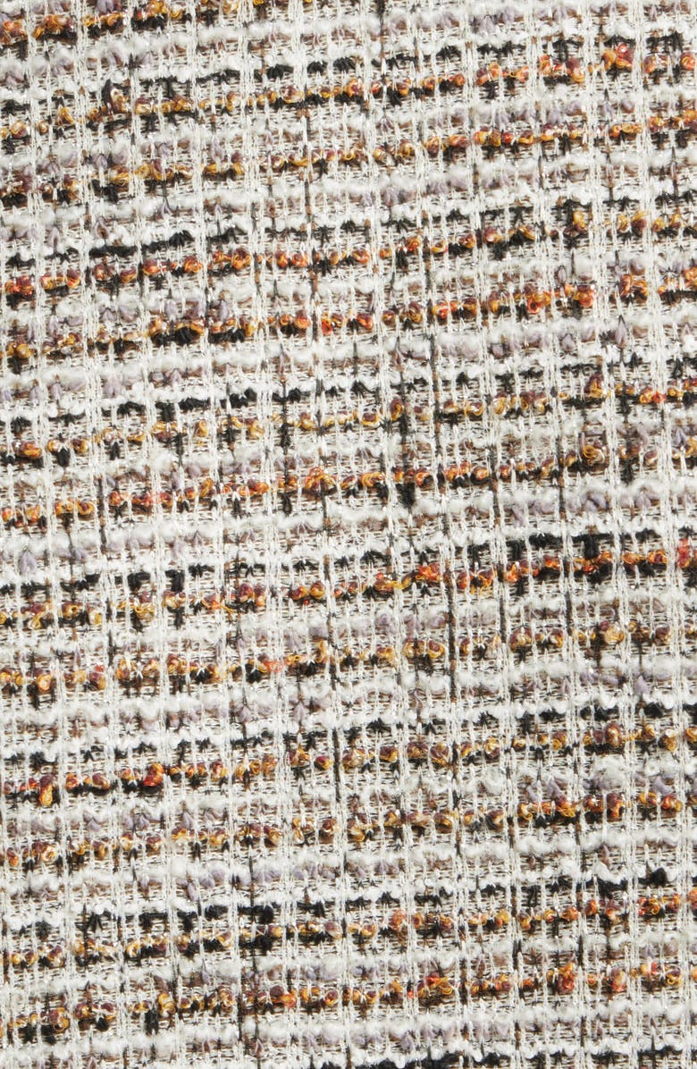 Julia Jordan Metallic Tweed Dress, Alternate, color, Brown Multi