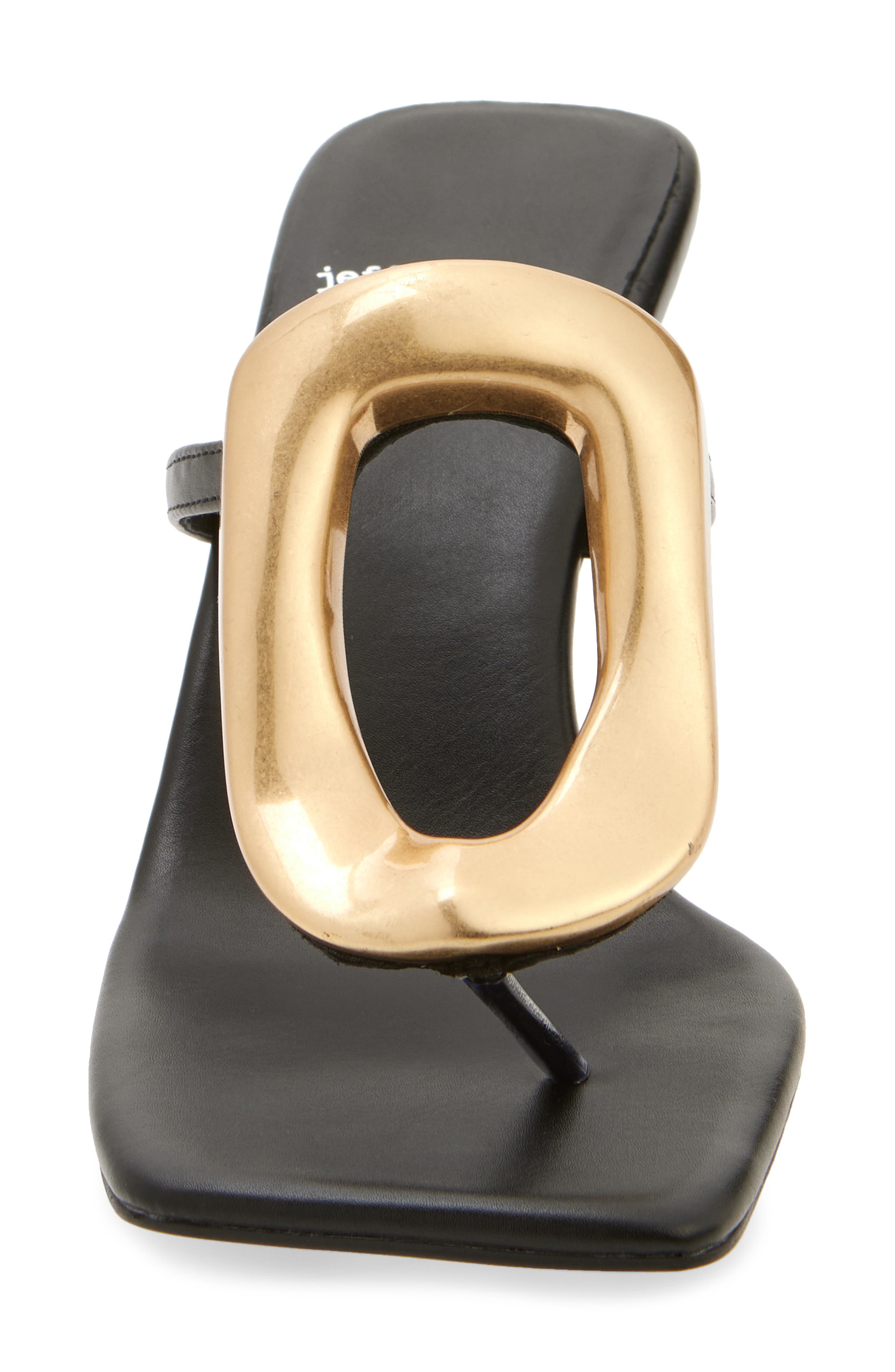 Jeffrey Campbell Linq Up Sandal, Alternate, color, Black Gold