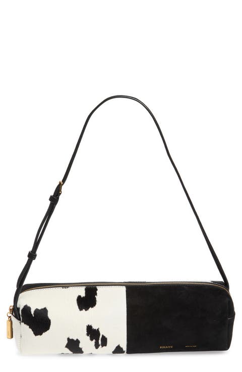 Kye Calf Hair and Suede Shoulder Bag