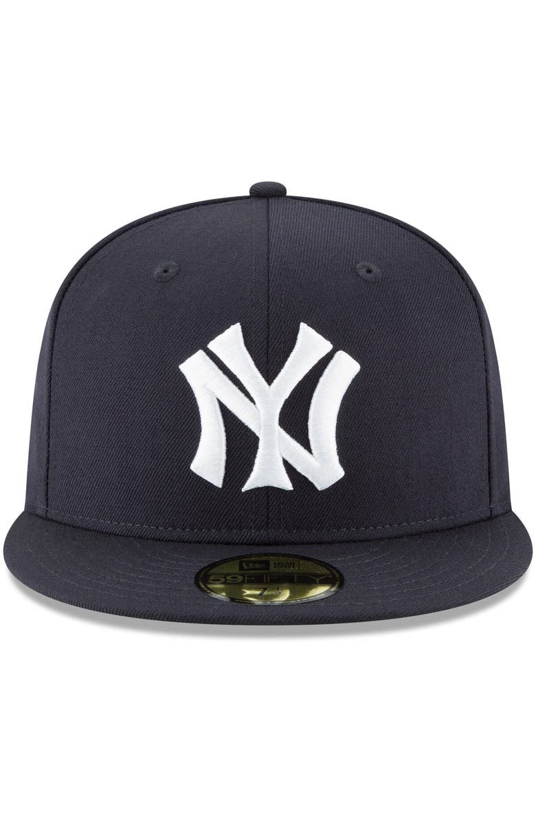New Era Men's New Era Navy New York Yankees Cooperstown Collection Wool 59FIFTY Fitted Hat, Alternate, color, Navy