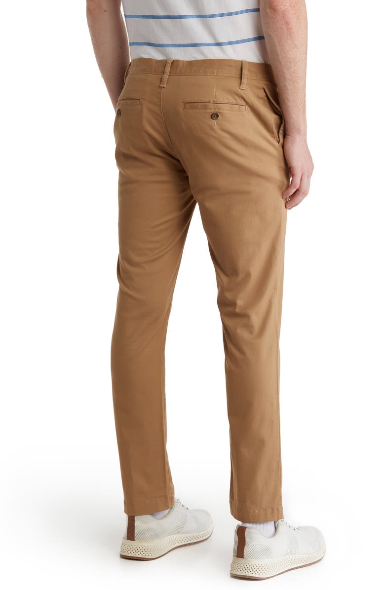 14th & Union The Wallin Stretch Twill Trim Fit Chino Pants - 30-34" Inseam, Alternate, color, Tan Kelp