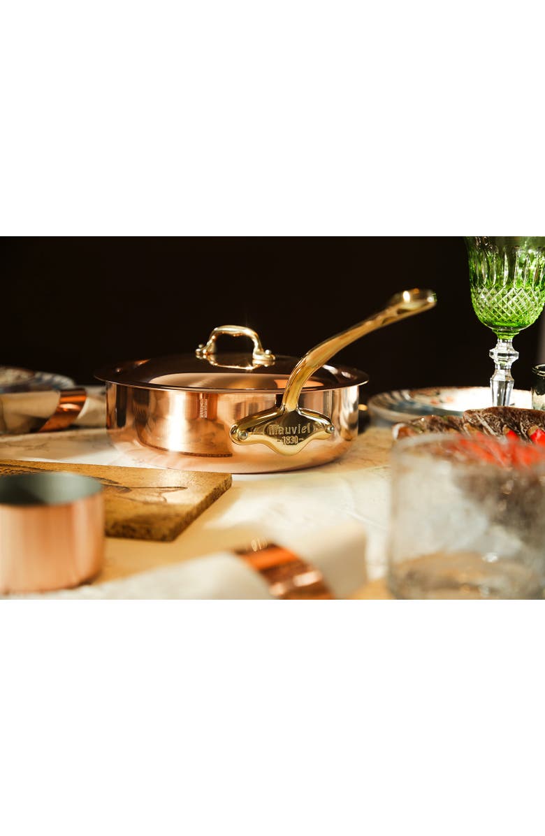 Mauviel M
Heritage M
150 B Copper Saute Pan With Lid, Brass Handle, 3.3-Quart, Alternate, color, Copper
