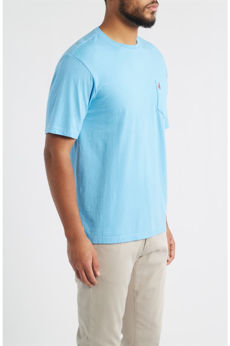 Brews 'n' Views Cotton Blend Pocket T-Shirt, Alternate, color, MALIBLU