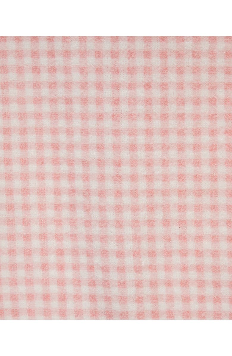 Little Me Gingham Swim Cover-Up Hoodie & Shorts Set, Alternate, color, 