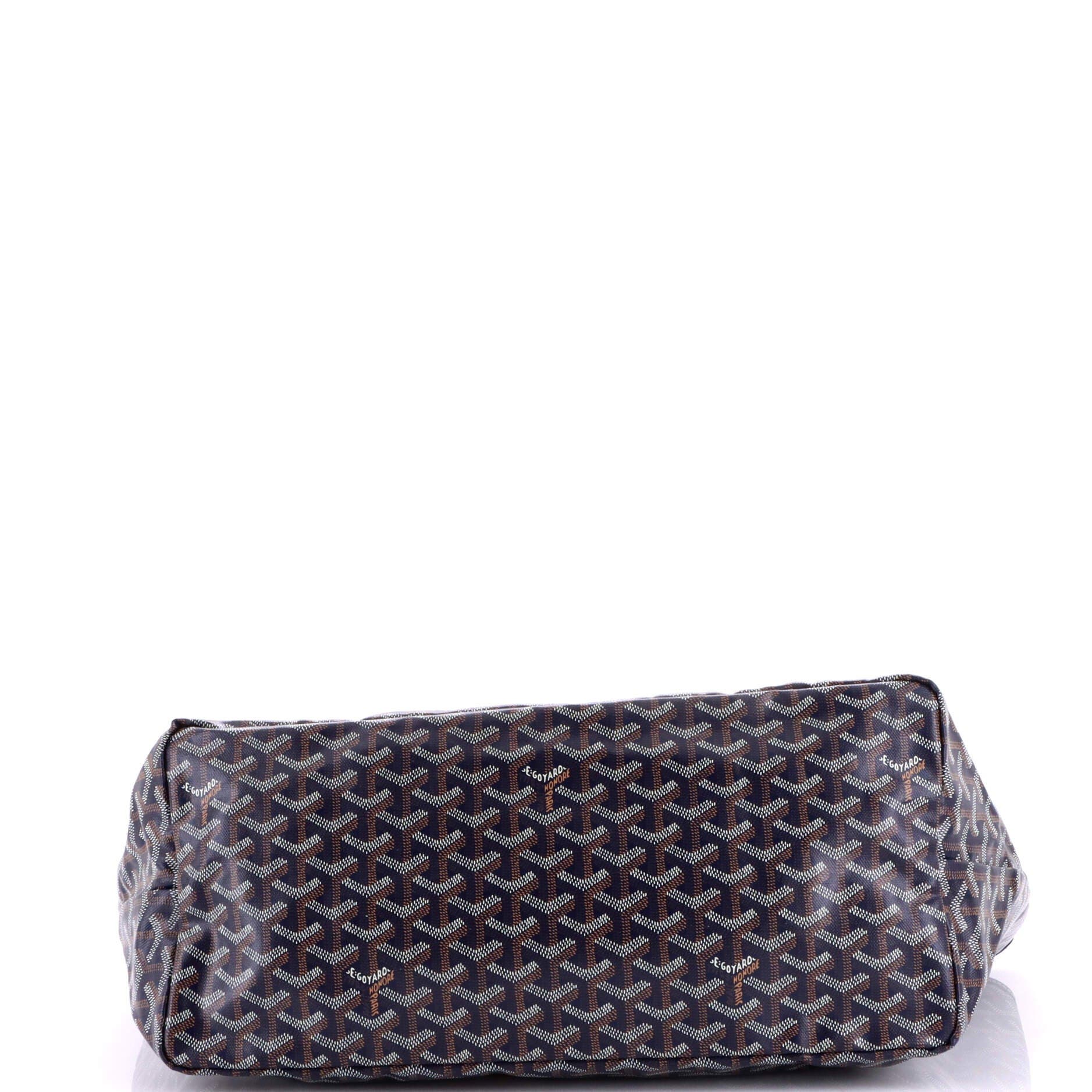 Pre-Owned Goyard Saint Louis Tote Coated Canvas GM, Alternate, color, Blue