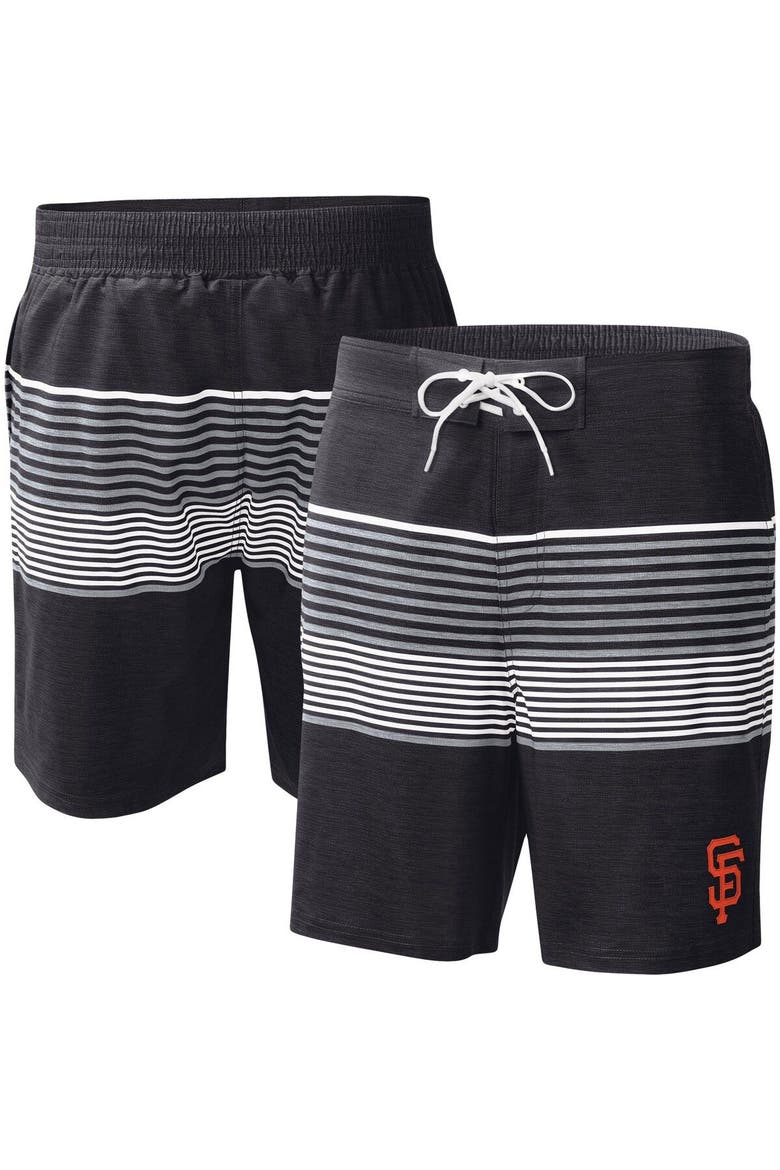 Men's G-III Sports by Carl Banks  Black San Francisco Giants Coastline Volley Swim Shorts, Main, color, Black