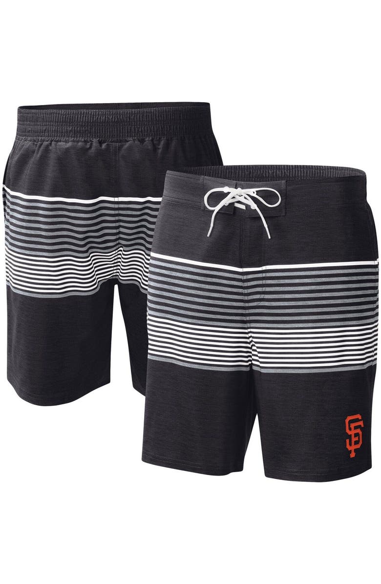 G-III SPORTS BY CARL BANKS Men's G-III Sports by Carl Banks  Black San Francisco Giants Coastline Volley Swim Shorts, Main, color, Black