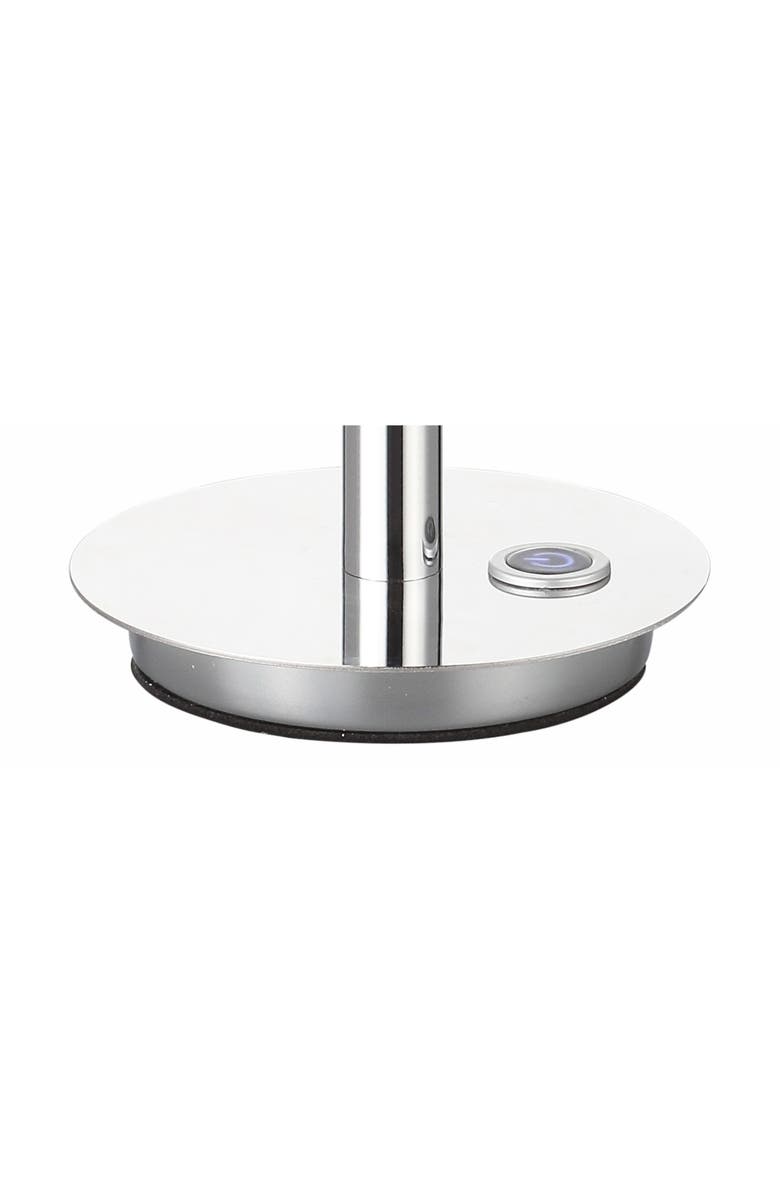 JONATHAN Y Keira LED Integrated Table Lamp, Alternate, color, Chrome