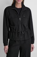 DKNY Arid Cotton Blend Piqué Jacket