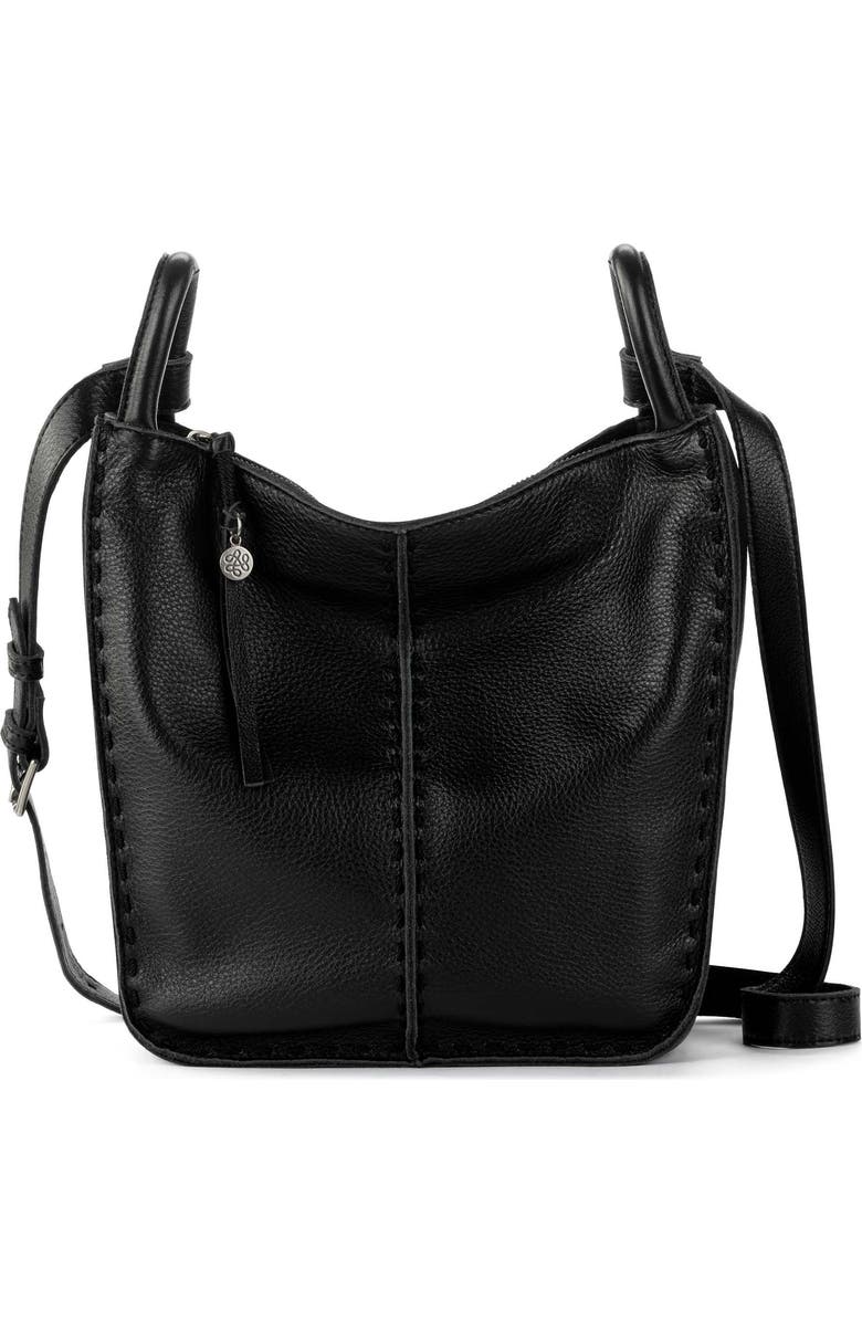 The Sak Los Feliz Crossbody Leather Bag, Main, color, Black
