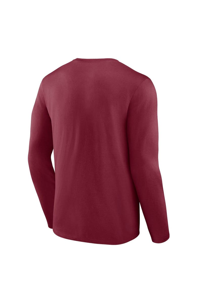 FANATICS Men's Fanatics Branded Burgundy Washington Football Team Clear Sign Long Sleeve T-Shirt, Alternate, color, 