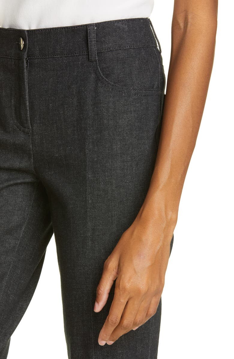 Akris Magda Stretch Denim Ankle Pants, Alternate, color, 