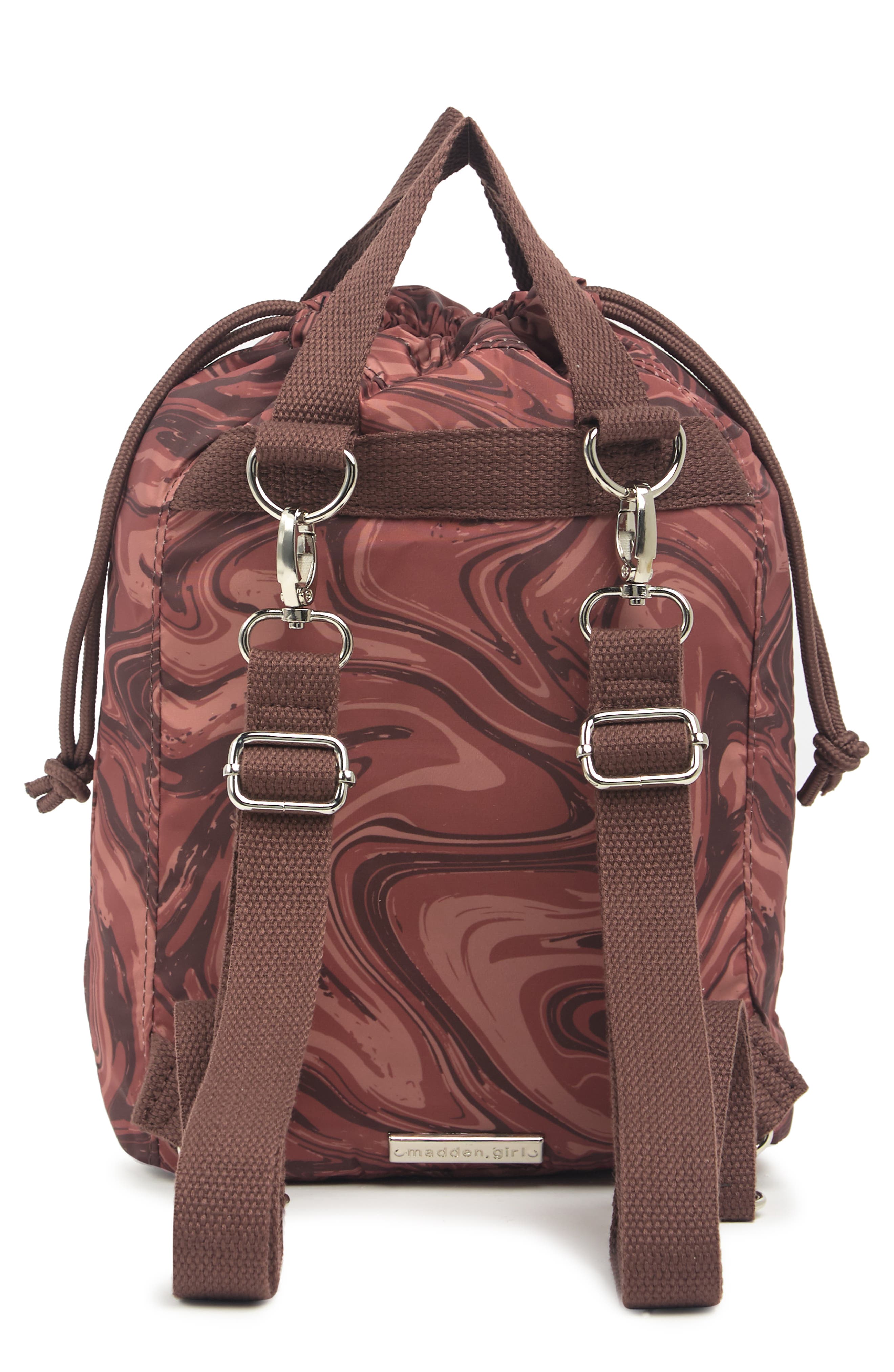 Madden Girl Recycled Soft Nylon Backpack, Alternate, color, 