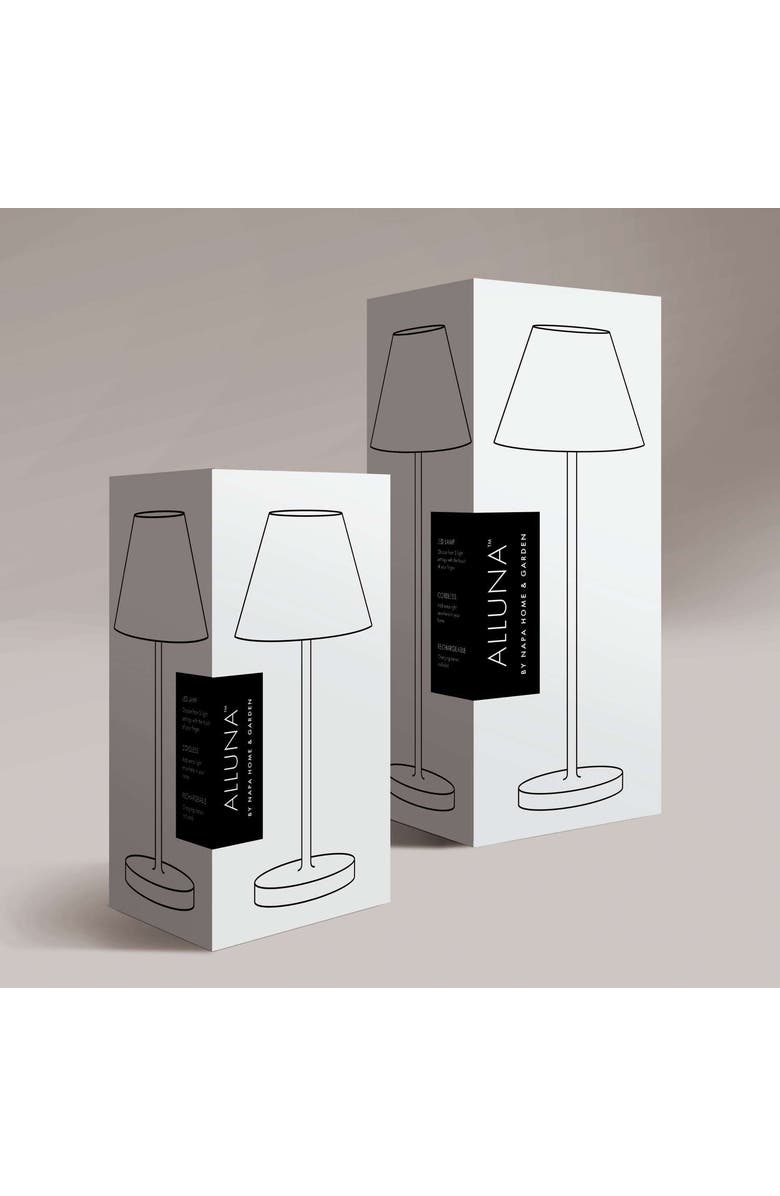 Napa Home & Garden 10" Alluna Cordless Lamp Parent, Alternate, color, Black/Black