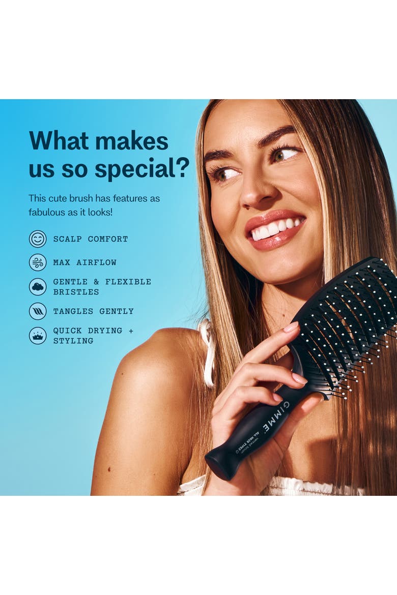 Vented Detangling Brush, Alternate, color, Black