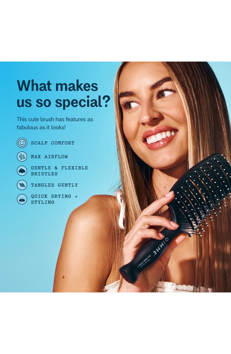 Gimme Beauty Vented Detangling Brush, Alternate, color, Black
