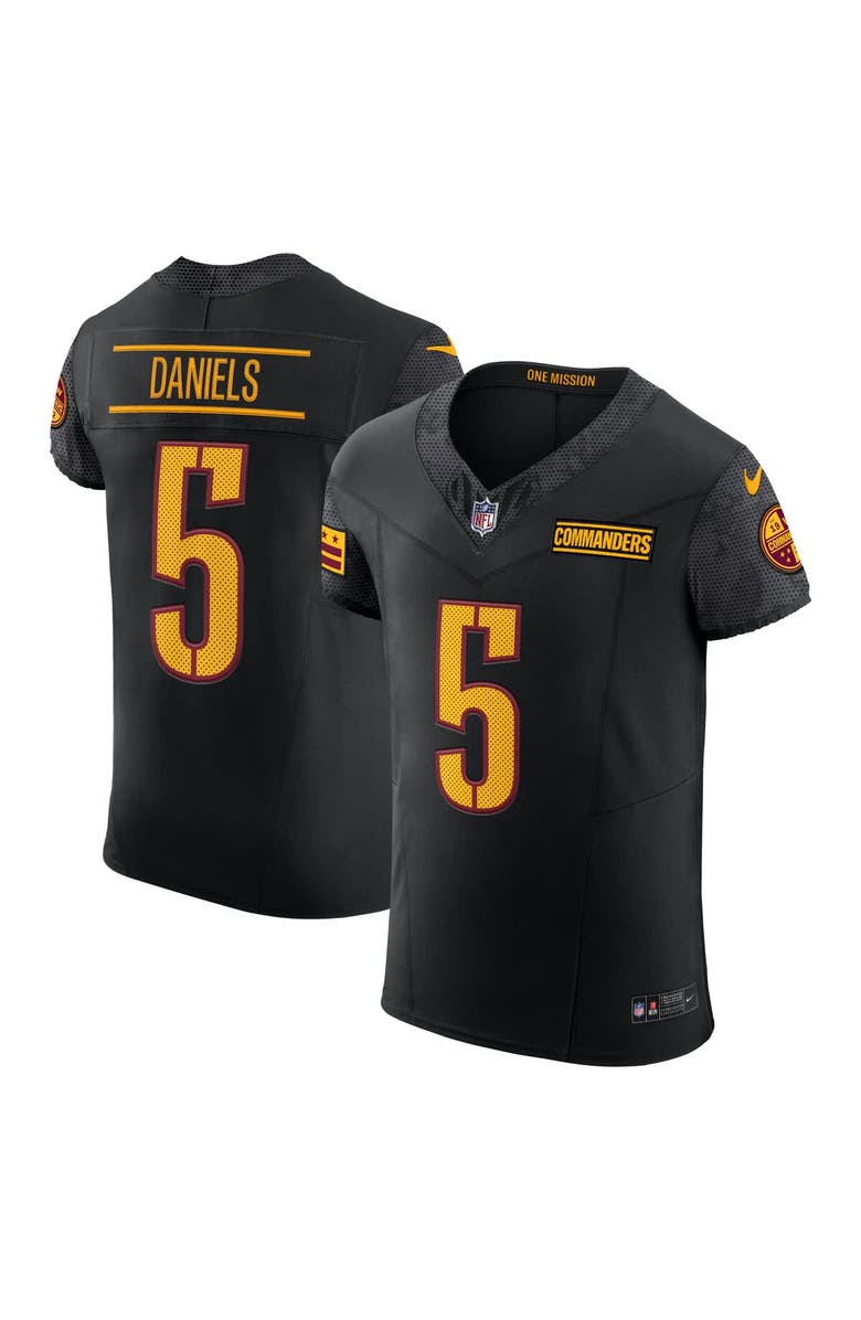 Nike Men's Nike Jayden Daniels Black Washington Commanders Alternate  Vapor F.U.S.E. Elite Jersey, Main, color, Black