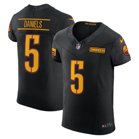 Men's Nike Jayden Daniels Black Washington Commanders Alternate  Vapor F.U.S.E. Elite Jersey