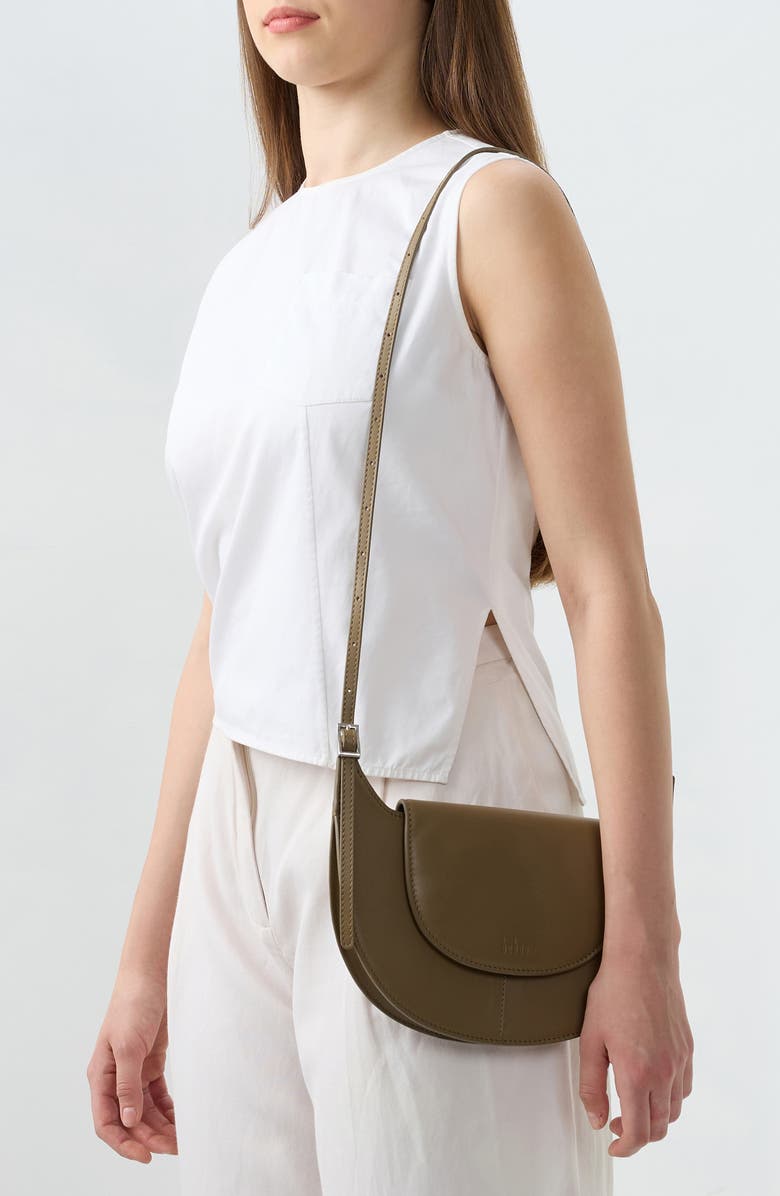 behno Nadia Leather Crossbody Bag, Alternate, color, Palm