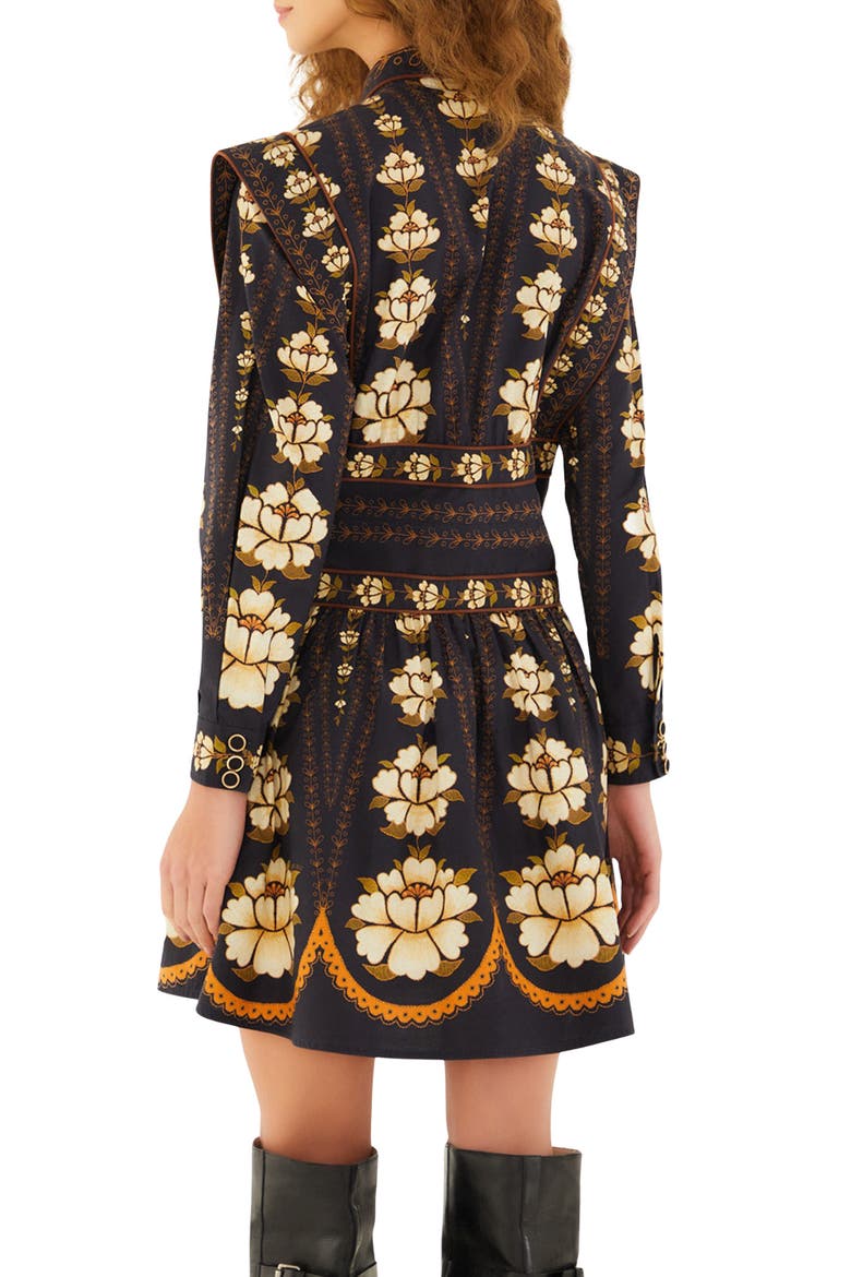 Floral Long Sleeve Cotton Dress, Alternate, color, EMBROIDERED FLOWERS