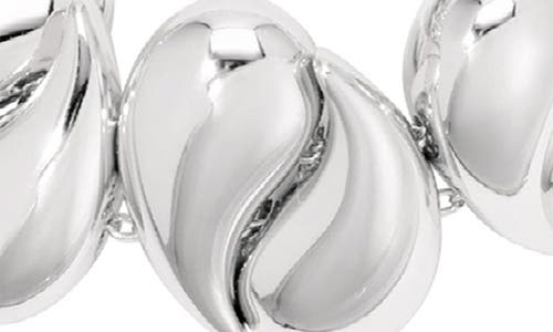 Ettika Teardrop Link Bracelet In Silver