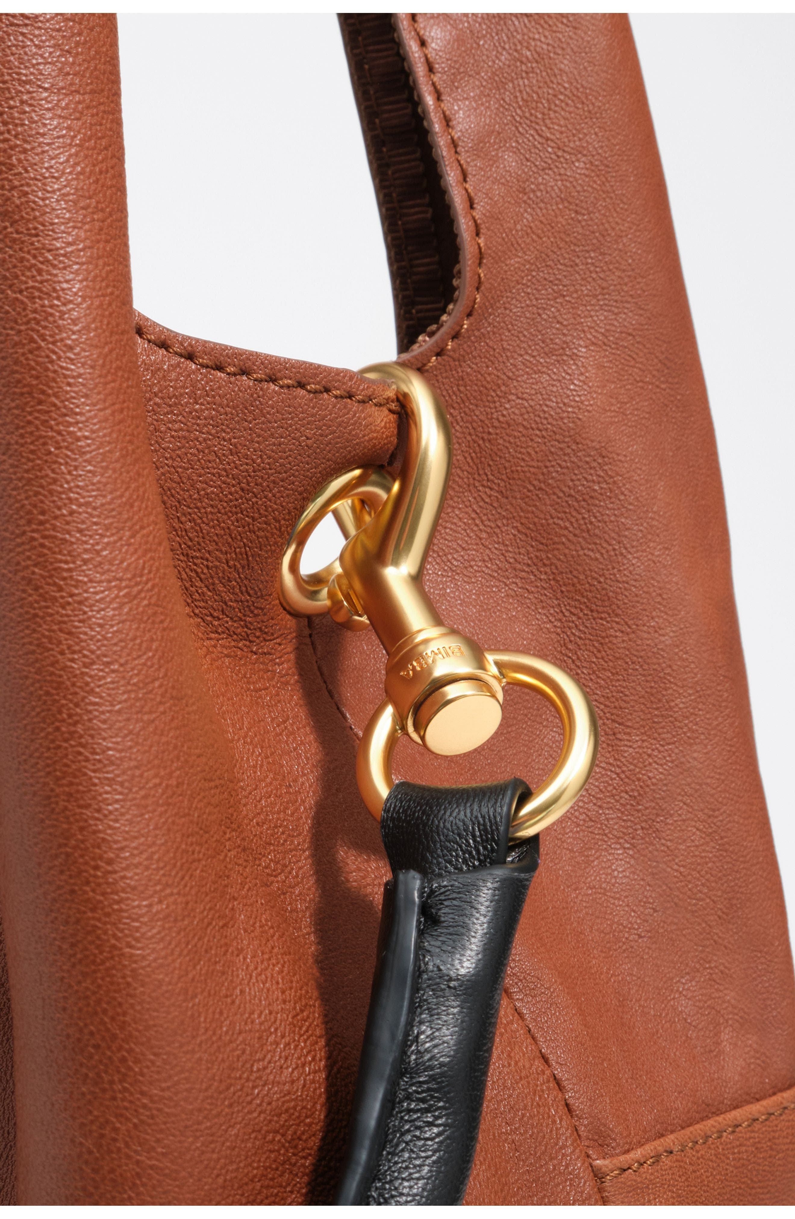 Large Patchwork Leather Tote, Alternate, color, LIGHT BROWN