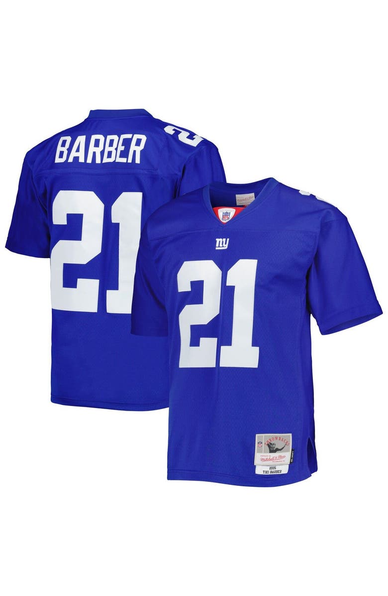Mitchell & Ness Men's Mitchell & Ness Tiki Barber Royal New York Giants Legacy Replica Jersey, Alternate, color, Royal