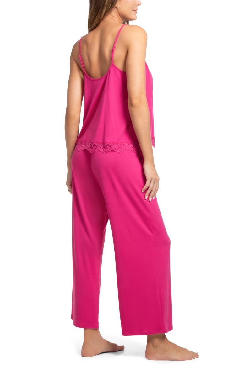 In Bloom by Jonquil Bonnie Long Pajamas, Alternate, color, Fuchsia