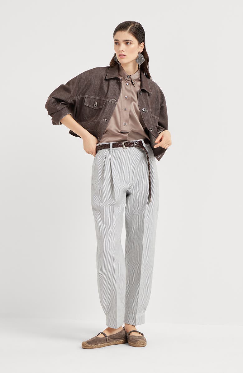 Brunello Cucinelli Satin shirt, Alternate, color, 