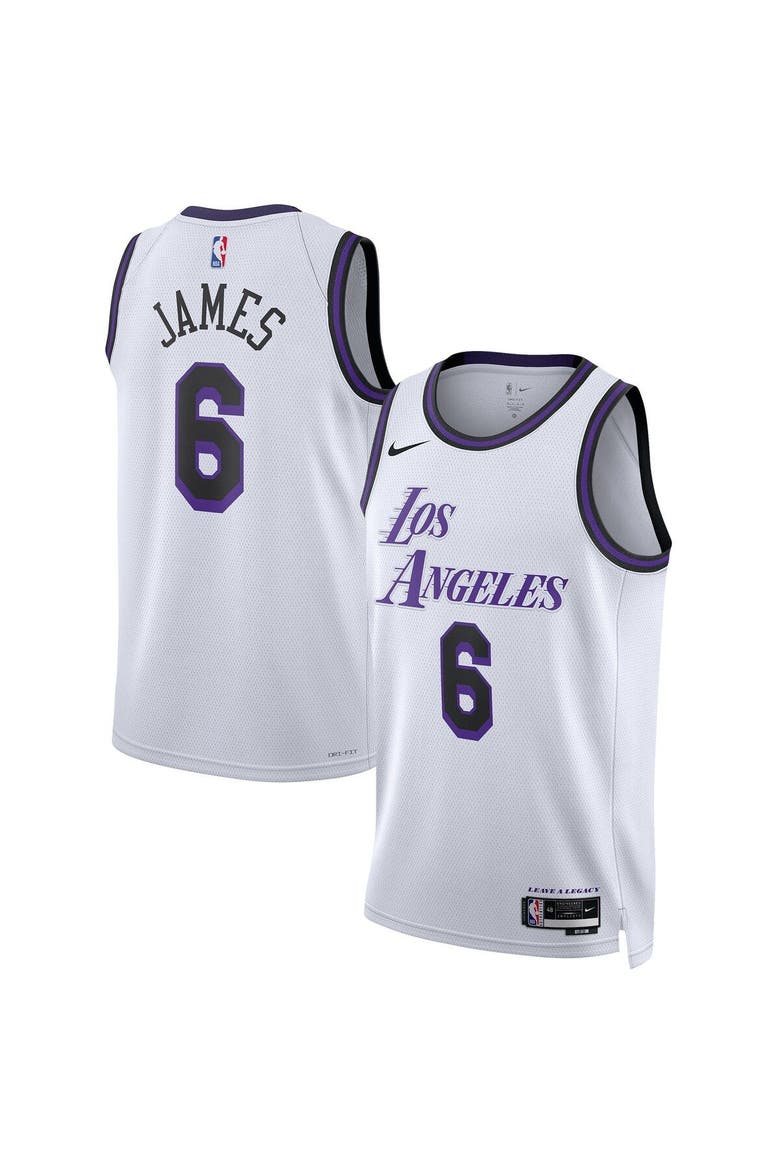 Unisex Nike LeBron James White Los Angeles Lakers 2022/23 Swingman Jersey - City Edition, Main, color, White