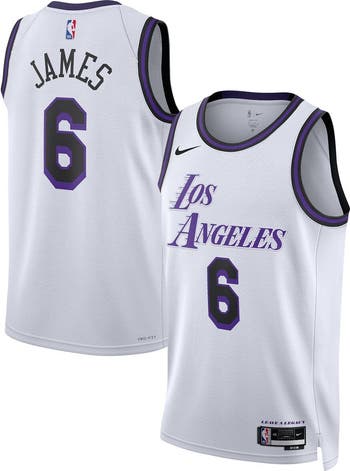 Nike Unisex Nike LeBron James White Los Angeles Lakers 2022 23 Swingman Jersey City Edition Nordstrom