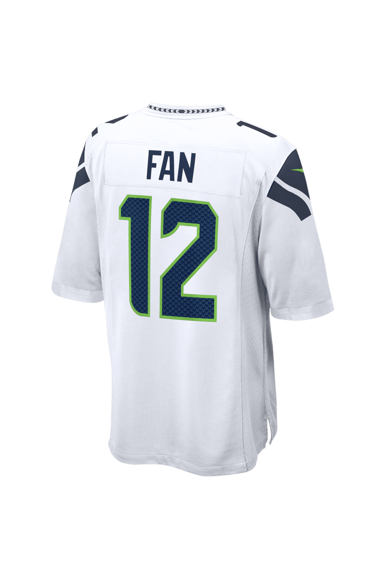 Men's Nike 12s White Seattle Seahawks Game Jersey, Alternate, color, White