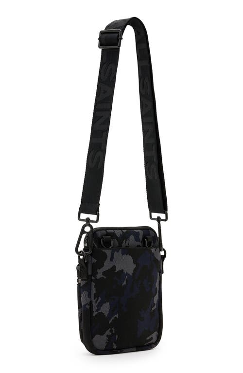 Shop Allsaints Falcon Pouch In Camo Blue
