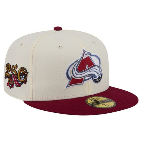 Men's New Era  Cream Colorado Avalanche 250th Anniversary of the United States Two-Tone 59FIFTY Fitted Hat